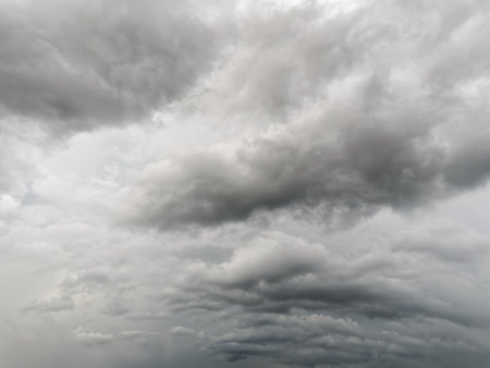 Full Frame Background of Stormy Cloudsの写真素材