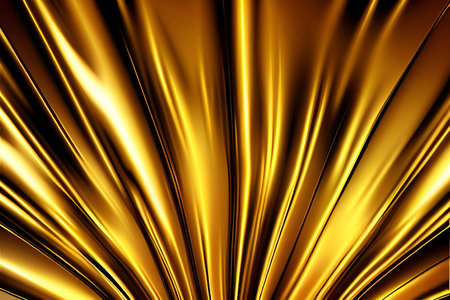 AI generated Full Frame Background of Soft Golden Silky Fabric Textureの素材