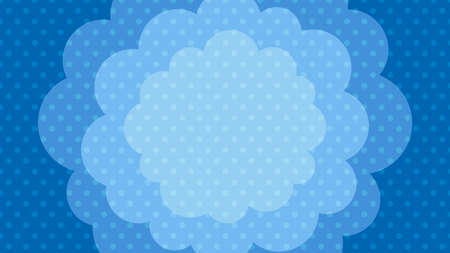 Cloud Polka Dot Background, Vector Illustration.のイラスト素材