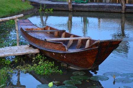 The old style boat in Thailand.