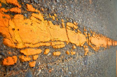 Yellow line on high way  