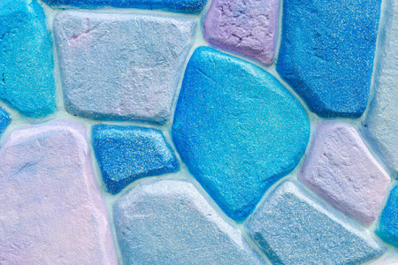 Stone walls in many colors sizesの写真素材