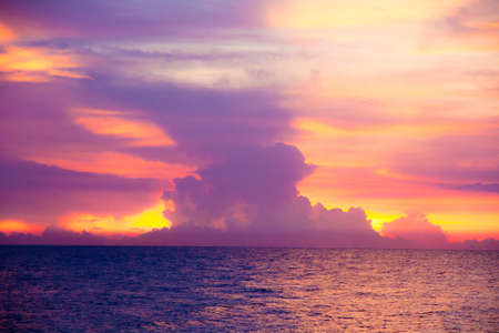 Beautiful purple sky の写真素材