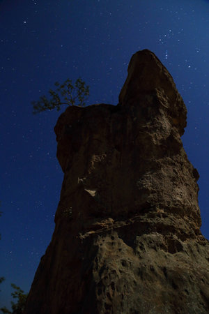 Stonehenge  Thailand  in  stone  field  âMo Hin  Khawâ of  Chaiyaphum  province, Thailandの写真素材