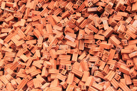 group of bricks square construction materials の写真素材