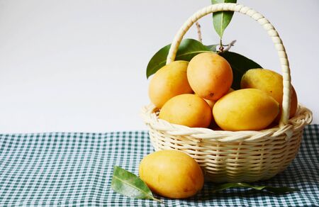 Marian Plum Fruits  Thai name is Mayongchid Maprang 