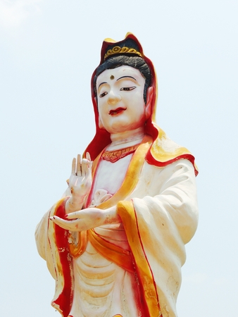 Chinese buddha at Chinese templeの写真素材