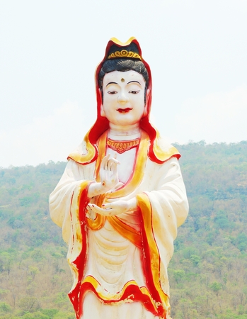 Chinese buddha at Chinese templeの写真素材