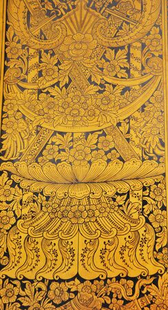 Thai Ancient Art at watphrakaewtemple in Thailand のeditorial素材