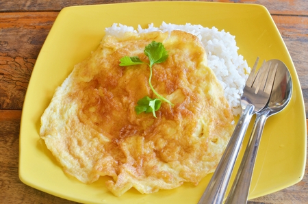 Rice  omeletの写真素材