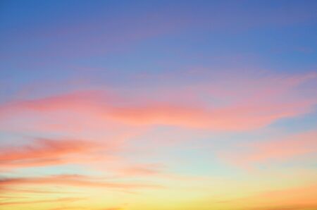 Sunset sky natural background