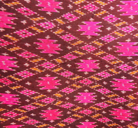 Colorful fabric art background Thai fabricの写真素材