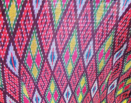 Thai culture fabric art background