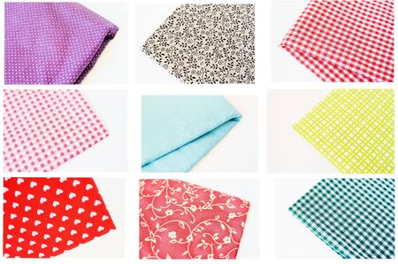 Colorful fabrics  isolate