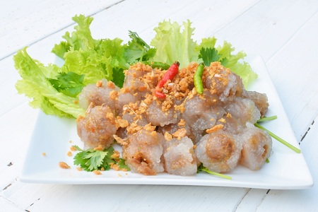 Pork leg with sauceの写真素材