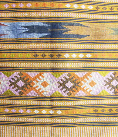 Colorful of fabric background - Thai fabric