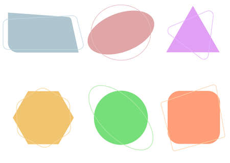 Colorful bubbles speech set, quote speech bubble, text box citation fame, colorful message banner,のイラスト素材