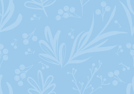 Flower scribble seamless on blue background,Seamless pattern with floral scribble motifs for a fashionable print.&#xD;&#xA;Hand drawn with scribble textures and floral elements.&#xD;&#xA;Floral scribble vector design for fashion printing, wrapping, wallpaper, graphics, backgrounds and crafts.のイラスト素材