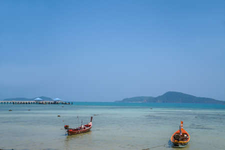 Passenger boat for scuba diving in the sea of Thailandの写真素材