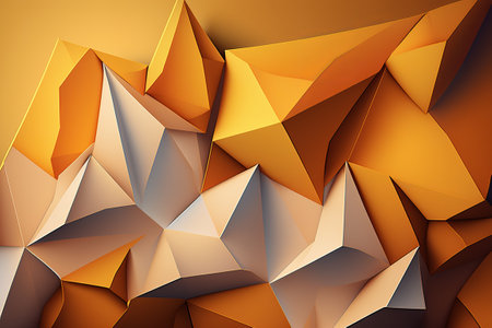 Abstract yellow polygonal background for your design.