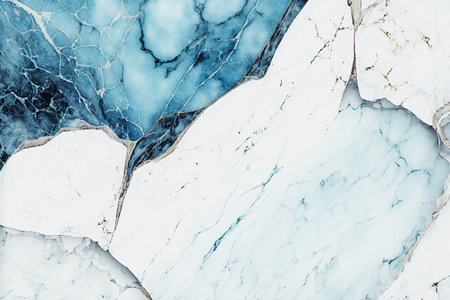 Elegant blue and white marble Natural pattern marble, high quality wallpaper can be used as a background for displaying or trimming your products or a top view wall.の写真素材