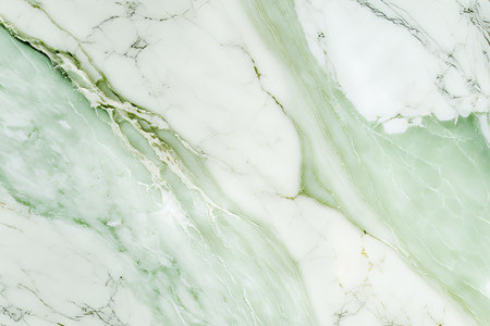 Luxury green and white marble Natural pattern marble, high-quality wallpaper can be used as a background for displaying or cutting your products or a top view wall.の写真素材
