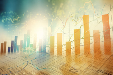 Crypto trading charts and backgrounds available, illustrated.