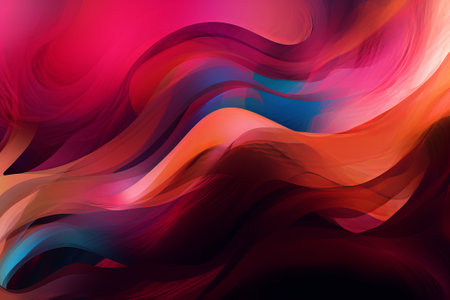 multicolored watercolor isolated on background illustration from generative aiの写真素材