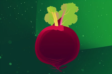 beet icon background illustration from generative aiの写真素材