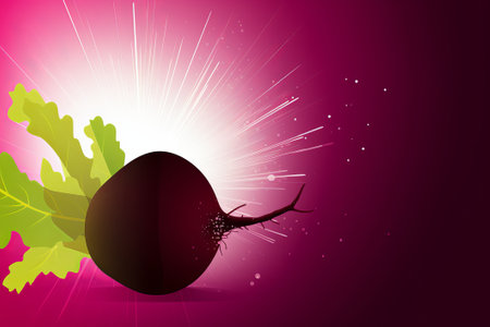 beet icon background illustration from generative aiの写真素材