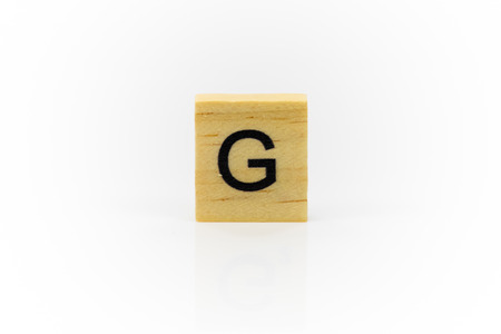 Alphabet on the woodの写真素材