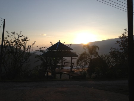 Morning sun Chiang Mai, Thailandの写真素材