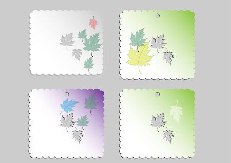Maple note vector illustrationのイラスト素材