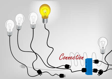 Connection concept  for networking to success,Vector illustrationのイラスト素材