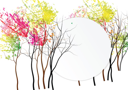 white paper cut circle for template  cover with pink flowers circle bouquet and green leave  on dark green  background,vector illustrationのイラスト素材