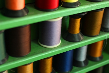 many color of  threadの写真素材