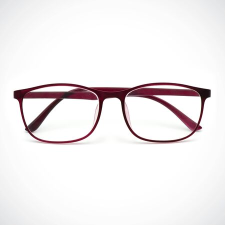 Glasses,Image of modern,fashionable,color brown on white background.の写真素材