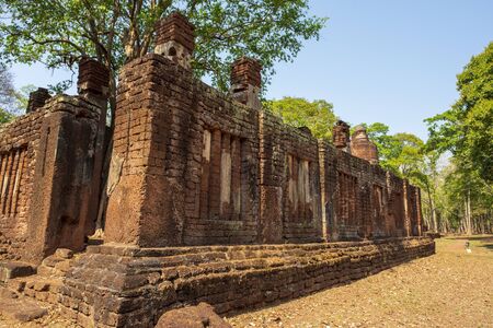 Wat temple in Kamphaeng Phet Historical Park Thailand.の写真素材