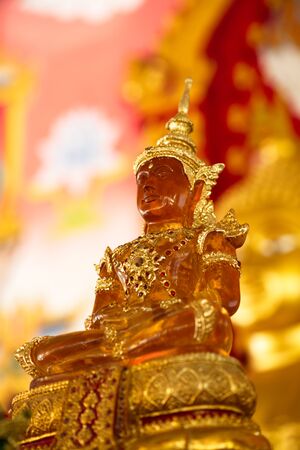The buddha statue Golden in thailand.の写真素材