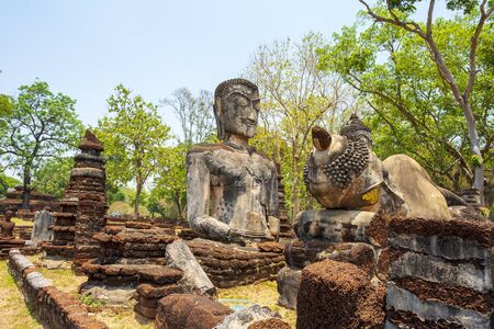 Buddha statue made Made from cement, Thailandの写真素材