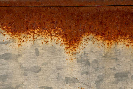 Steel colored rusty Stained metal wall texture pattern.