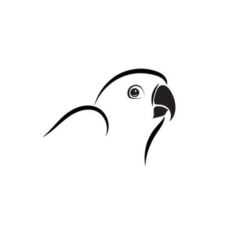 Vector image of an parrot Easy editable layered vector illustration. Wild Animals isolated on the white background.のイラスト素材