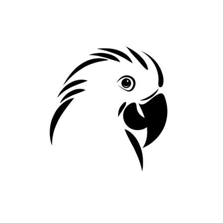 Vector image of an parrot Easy editable layered vector illustration. Wild Animals isolated on the white background.のイラスト素材