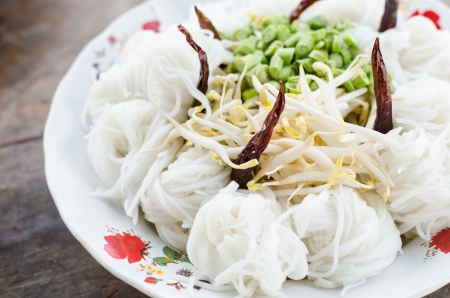 Thai style noodles with vegetables