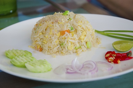 Fried rice with salted fish 