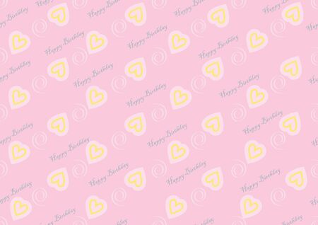 Seamless pattern with heartsのイラスト素材
