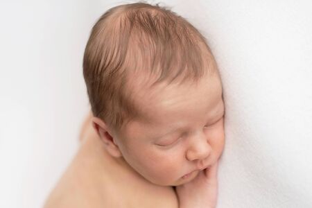 Sleeping newborn baby. Healthy and medical concept. Healthy child, concept of hospital and happy...