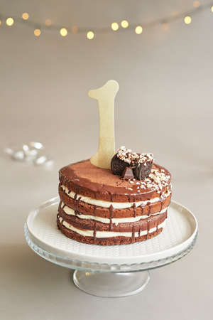 Birthday 1 year Cake Smash Decorの写真素材