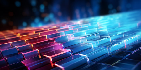 Artificial Intelligence background.Glow of Technology. Digital Life of Reason. Futuristic robot. Programming coding technology development, machine learning concept. Robotic bionic science researchの素材