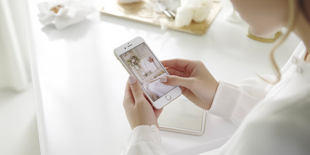 Mocup phone in handsの素材